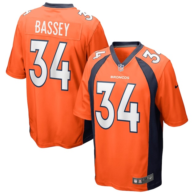 mens nike essang bassey orange denver broncos game jersey